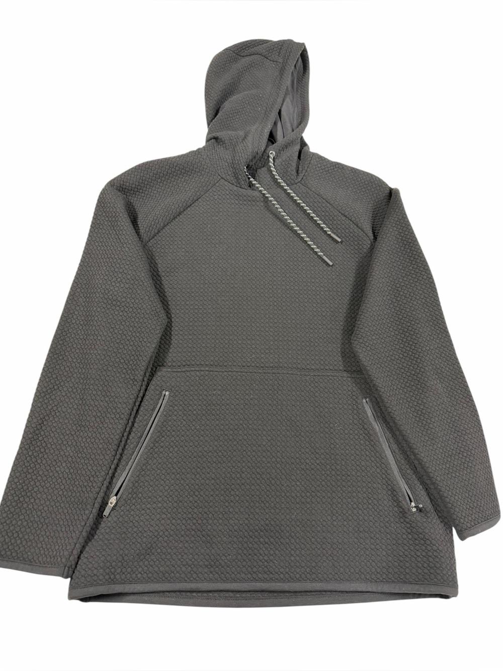BRAND NEW Men's Black Hooded Textured Pullover Sweater